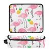 FRODOTGV Hair Tools Travel Bag, Removable Organizer for Flat Irons and Curling Wands, Peach Flamingo Yellow Pineapple, One Size view 3