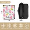 FRODOTGV Hair Tools Travel Bag, Removable Organizer for Flat Irons and Curling Wands, Peach Flamingo Yellow Pineapple, One Size view 4