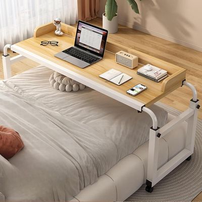YHKJLYH Height-Adjustable Rolling Overbed Table