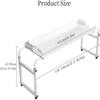 YHKJLYH Height-Adjustable Rolling Overbed Table view 2