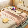 YHKJLYH Overbed Table with Wheels, Height- and Length-Adjustable view 1