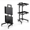 Salon Storage Stand with Wheels, Metal Rolling Cart view 1