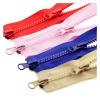 5# 80/90/100/120/150 cm Double-Slider Resin Zipper for Replacing and Repairing Clothing Zippers, Watermelon Red, 150 cm view 4