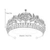BIANRUN Crystal Leaf Rhinestone Wedding Tiara view 2