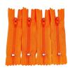 Closed-End Nylon Coil Zippers, Size 3, Pink, 35 cm, 4-Pack view 2