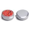 Plum Bossom Mini Pill Case, Portable Pill Organizer for Bags, 5 cm view 3