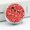 Plum Bossom Mini Pill Case, Portable Pill Organizer for Bags, 5 cm view 4