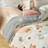 XHCTNN Plush Reversible Extra-Warm Duvet, Gray/Light Gray Flannel, 200 × 230 cm, 4.0 kg view 3