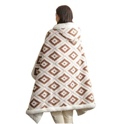 Warm Fleece-Lined Wheelchair Blanket with Gloves