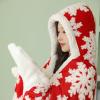 Warm Fleece-Lined Wheelchair Blanket with Gloves view 2