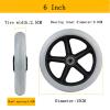 BDBLFLTZ 2-Pack 150mm Rollator Wheel view 2
