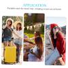 Cabilock 3-Piece Lipstick Case Set with Mirror, Portable Iron and Satin Decorative Handbag Cases for Women and Teens view 2