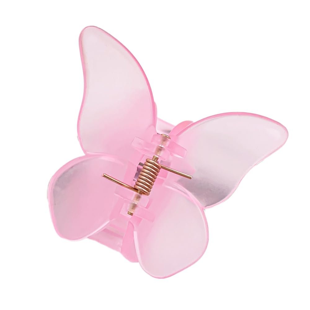 Anevous 6-Piece Butterfly Hair Claw Clips for Women, for Thick and Thin Hair, Light Pink