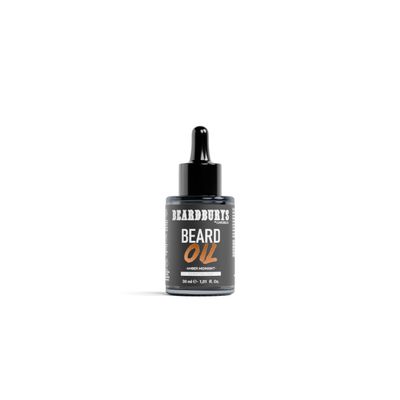 Beardburys Beard Oil for Men, Vegan, Jojoba Oil, Amber Scent, 30 ml
