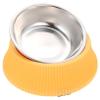 Raised, Tip-Resistant Stainless Steel Pet Food Bowl view 1