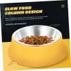 Raised, Tip-Resistant Stainless Steel Pet Food Bowl view 3