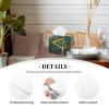 Formulas Shapes Theory Mathematics Words Printed Leather Tissue Box Cover view 3