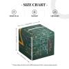 Formulas Shapes Theory Mathematics Words Printed Leather Tissue Box Cover view 4
