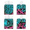 Square Tissue Box Cover with Cute Leopard Pattern view 2