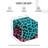Square Tissue Box Cover with Cute Leopard Pattern view 4