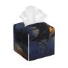 Square PVC Leather Tissue Box Cover with Pirate Sailboat Print view 1
