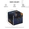 Square PVC Leather Tissue Box Cover with Pirate Sailboat Print view 4