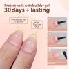 French Tip Gel Nail Tips for Press-On Nails, 14 Sizes, 3-in-1 view 3