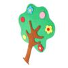 Tree Bulletin Board Set, Felt, Green, Realistic Wall Decal view 1