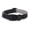 Reflective Padded Neoprene Dog Collar, Black, M view 1