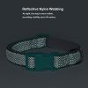 Reflective Padded Neoprene Dog Collar, Black, M view 3