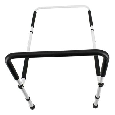 Bed Rails for Older Adults with Storage Bag, Adjustable Bed Assist Rail with Support Legs