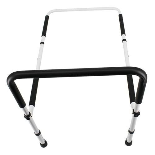 Bed Rails for Older Adults with Storage Bag, Adjustable Bed Assist Rail with Support Legs