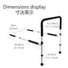 Bed Rails for Older Adults with Storage Bag, Adjustable Bed Assist Rail with Support Legs view 3