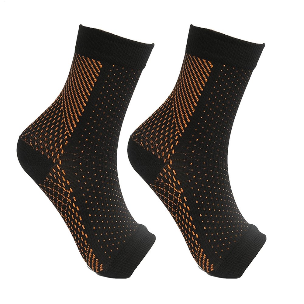 Neuropathy Compression Socks, Open-Toe, Breathable, 15–20 mmHg