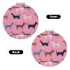 Fukker Chihuahua Dogs Pink Dog Makeup Mirror, Compact Hand Mirror with Magnification, 2.6 x 2.6 in view 2