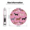 Fukker Chihuahua Dogs Pink Dog Makeup Mirror, Compact Hand Mirror with Magnification, 2.6 x 2.6 in view 3
