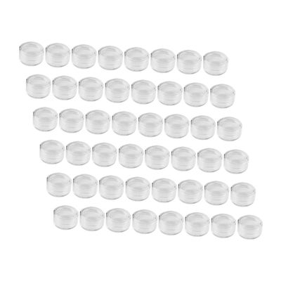 Transparent PS Glitter Storage Jars, 5 g, 100 pcs.