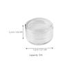 Transparent PS Glitter Storage Jars, 5 g, 100 pcs. view 2