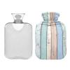 2-Liter Hot Water Bottle with Soft Cover, Wood-Plank Pattern view 1
