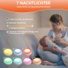 FUNYKICH Baby White Noise Machine with Night Light, Portable, USB-C, Gray view 4