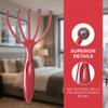 Scalp Massage Tool, 2-Pack, Black and Red view 3