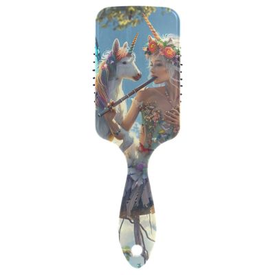 Unicorn Butterfly-Wing Air Cushion Detangling Brush for Fine Hair