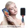 Rose with Colorful Butterflies Hair Comb, Detangling Comb, Anti-Static 3D Brush view 4