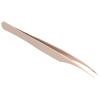 Stainless Steel Eyelash Extension Tweezers with Fiber Tip view 1
