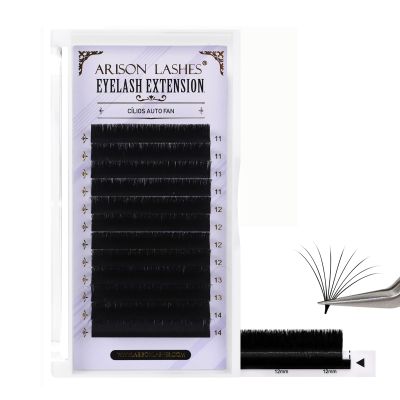ARISON LASHES Easy Fan Lashes 0.03 mm D Curl 11–14 mm Mixed Length