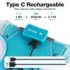 Feycig LED Dog Harness for Large Dogs - Rechargeable Adjustable Reflective Harness view 4