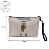 Linen Cosmetic Bag – “Phone Call Is Calling Me” view 2