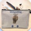 Linen Cosmetic Bag – “Phone Call Is Calling Me” view 3