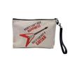 Linen Cosmetic Bag, “Money Can't Buy Happiness” Collection, Guitar 2, 23.5 x 15 cm view 1