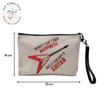 Linen Cosmetic Bag, “Money Can't Buy Happiness” Collection, Guitar 2, 23.5 x 15 cm view 2